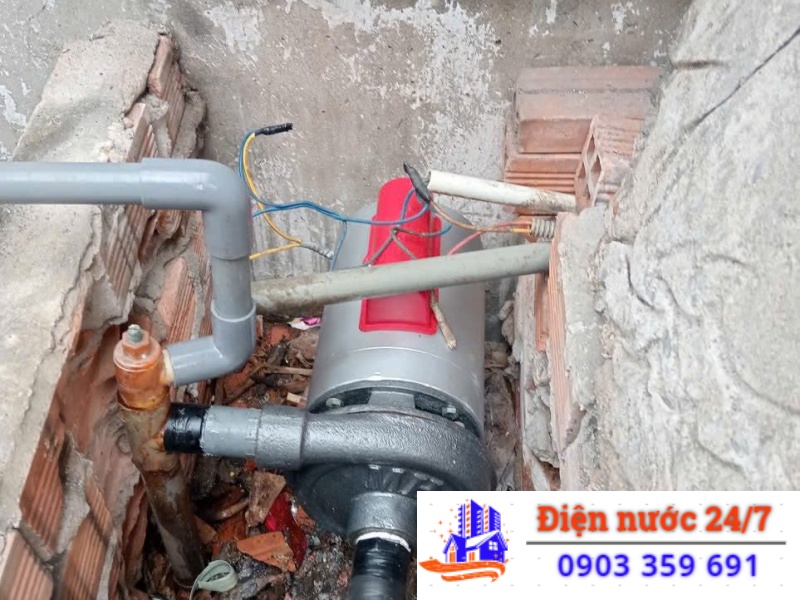 Sửa máy bơm giếng khoan không lên nước, lên nước, hụt nước