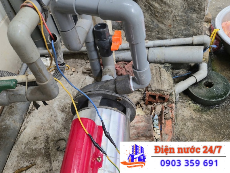 Sửa máy bơm nước giếng khoan không lên nước, hụt nước.