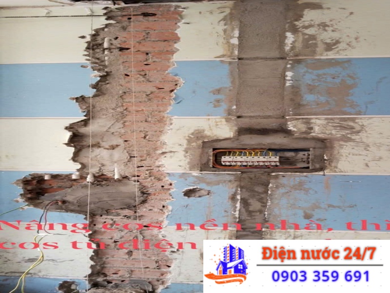 sửa chữa điện rò rỉ âm tường kỹ càng và chính xác vị trị bị rò điện