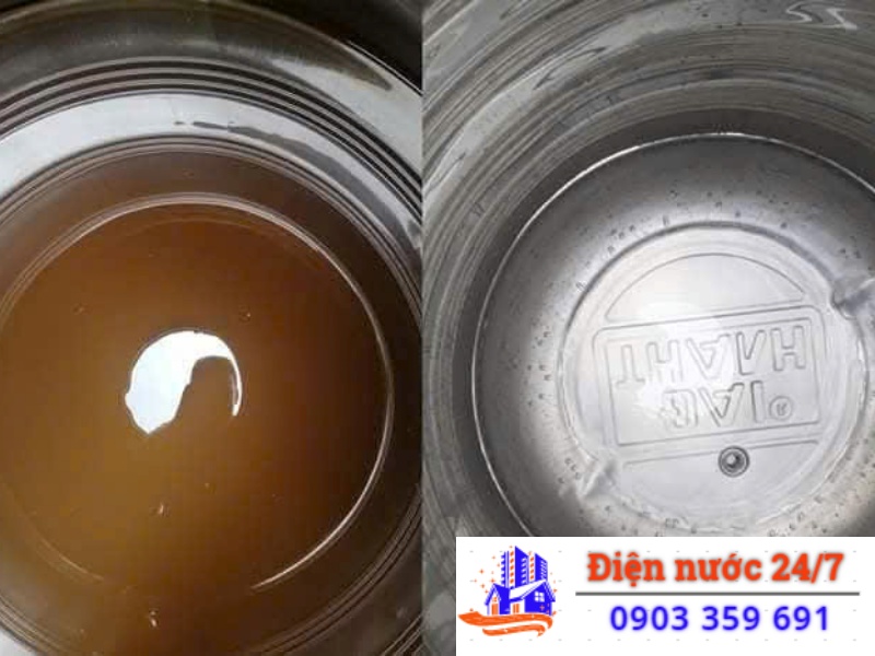 vệ sinh bồn nước bị bẩn kỹ càng và sạch sẽ hoàn toàn