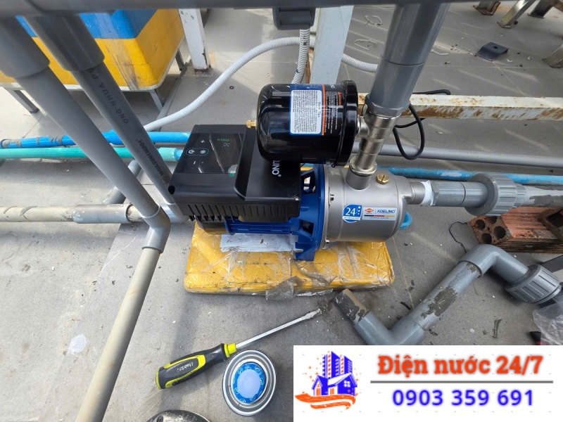 mua mới, lắp đặt máy máy bơm nước trọn gói tại quận 1 uy tín