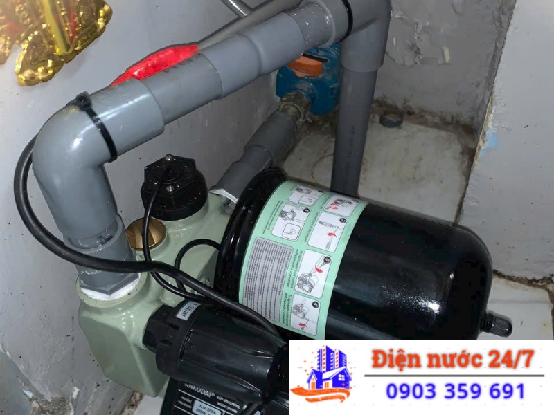 lắp đặt máy bơm nước tăng áp