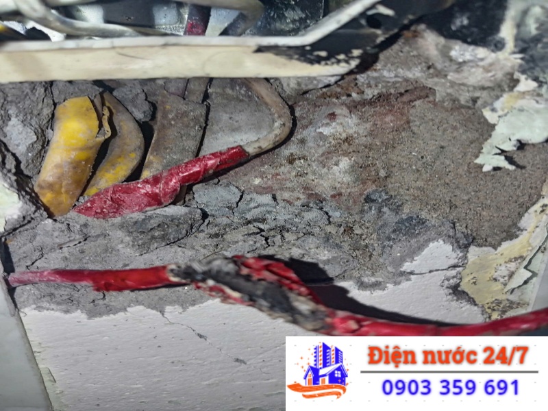 sửa chập điện âm tường chính xác vị trí