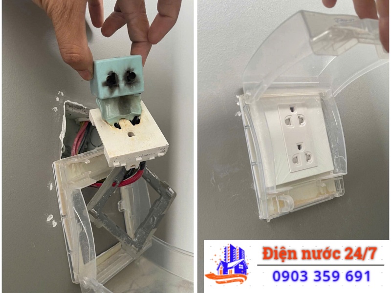thay ổ cắm điện chất lượng – dùng bền và an toàn.