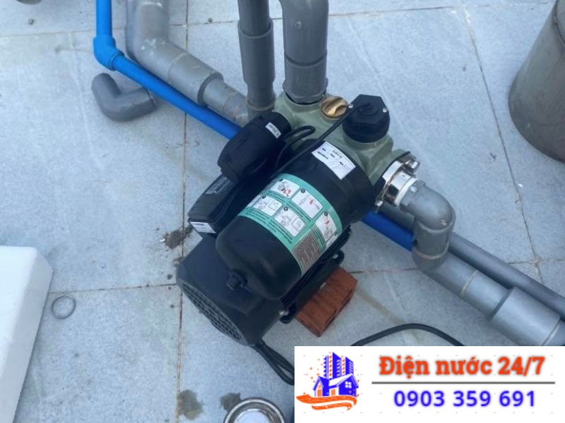 lắp đặt máy bơm nước tăng áp