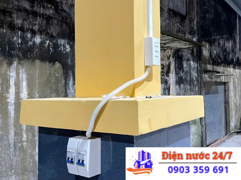 lắp & thay cầu dao điện mới 