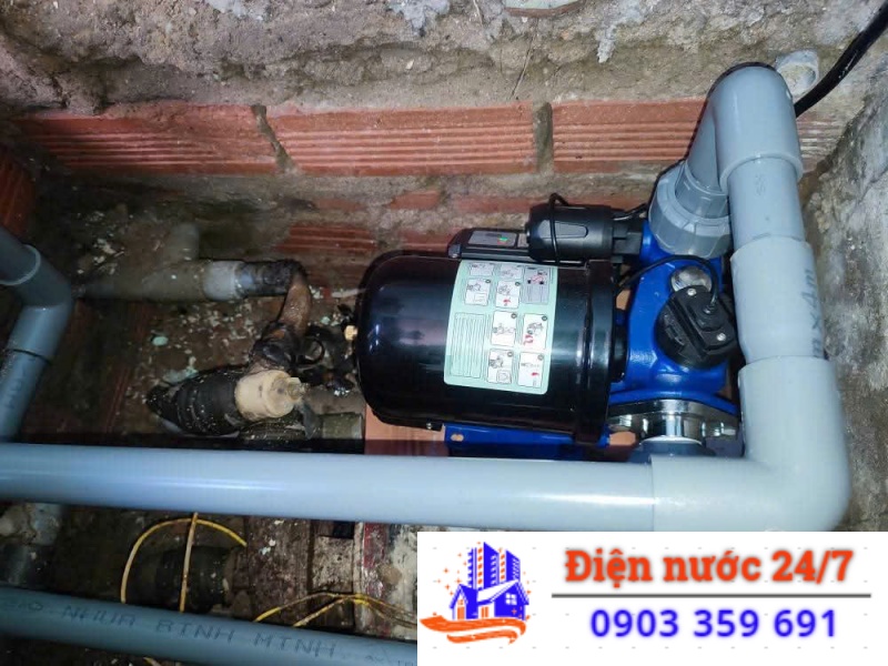 Mua mới, lắp đặt máy bơm nước gia đình tại quận Phú Nhuận