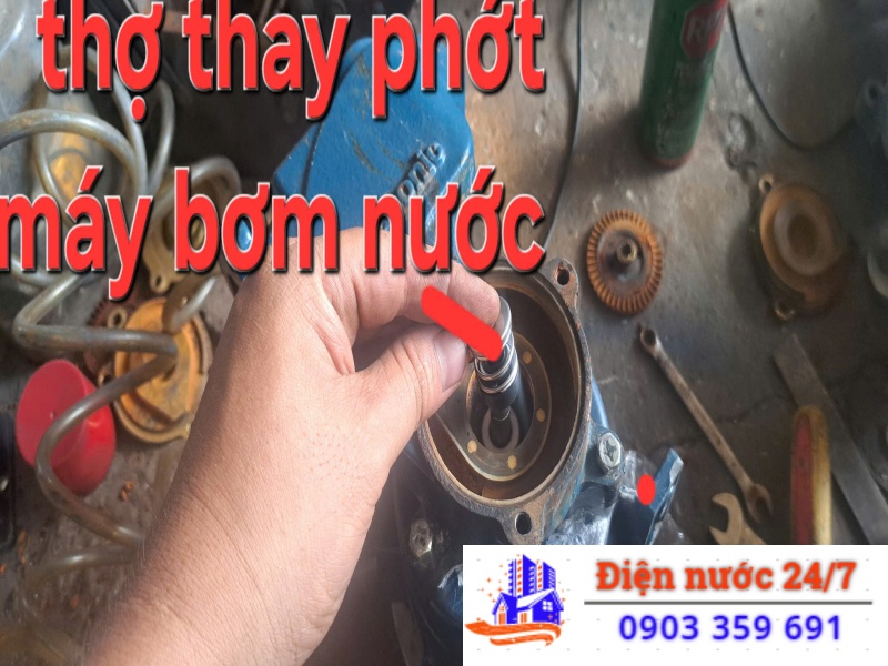  Sửa phớt máy bơm nước bị mòn