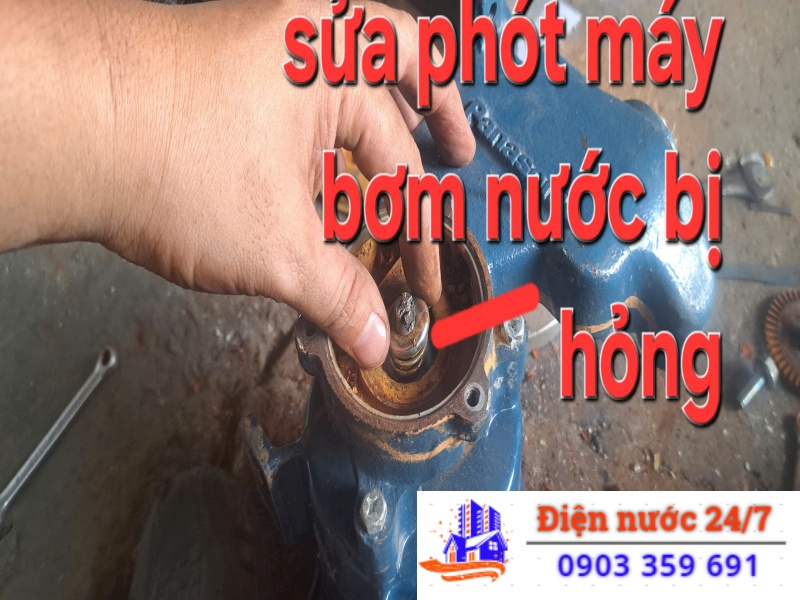  sửa đúng lỗi máy bơm rò rỉ do khe phớt bị mòn
