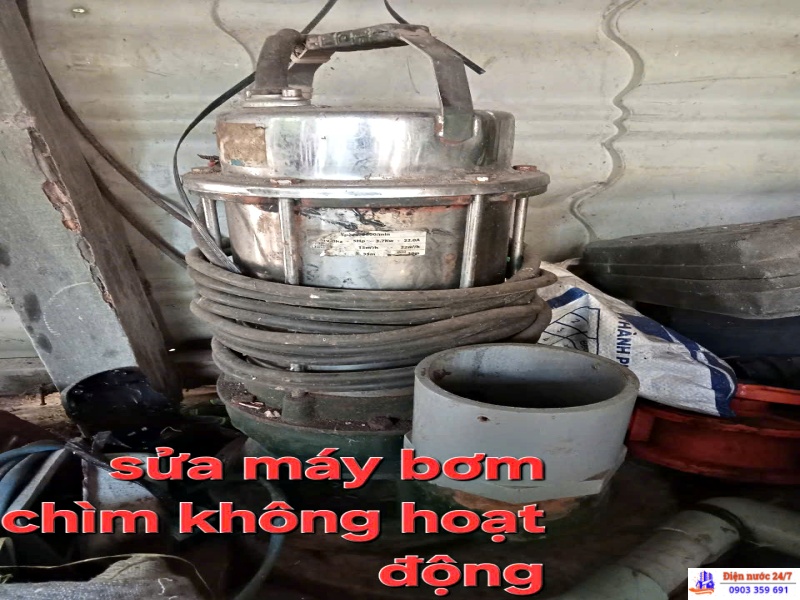 Sửa máy bơm chìm, sửa máy bơm chất thải không hoạt động