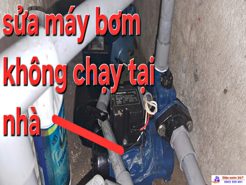 sửa máy bơm nước bị cháy tại nhà