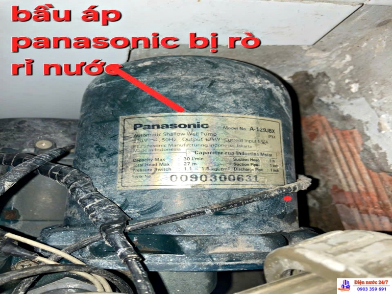 Sửa máy bơm nước bị rò rỉ nước tại nhà 24H