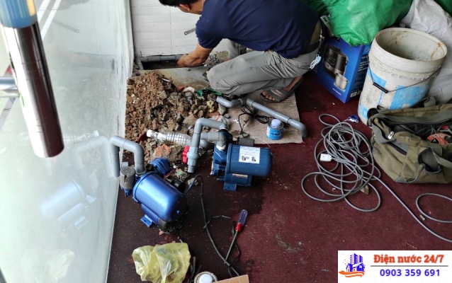 Thợ sửa máy bơm nước Tp.HCM 24/7