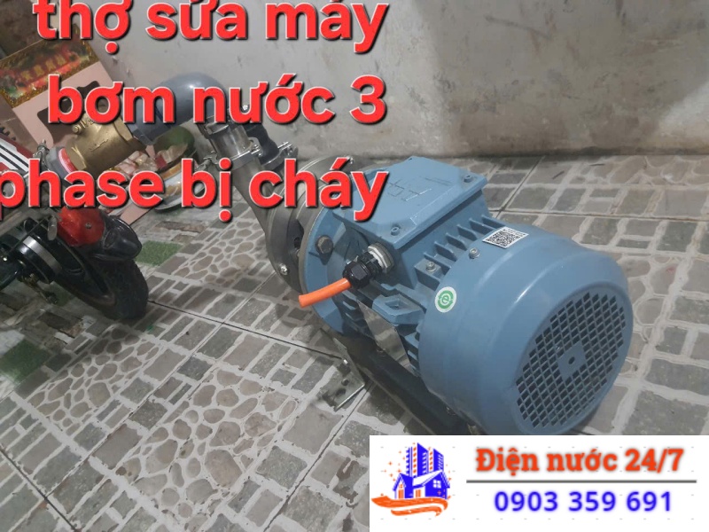 Dịch vụ sửa máy bơm nước bị cháy