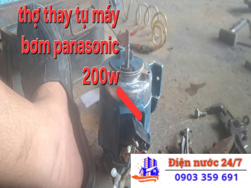 sửa máy bơm nước Panasonic hư tụ
