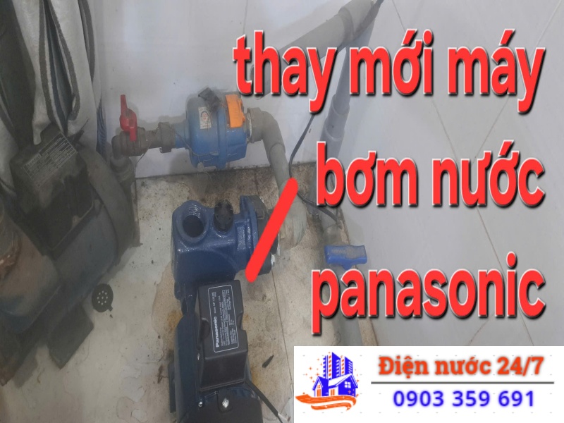 lắp đặt mới máy bơm nước Panasonic