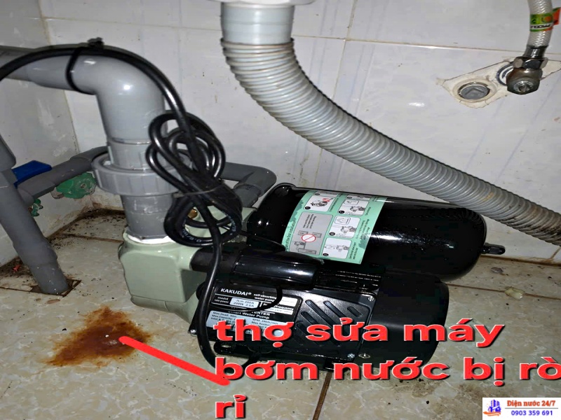 Nhận Sửa chữa máy bơm nước gia đình tại nhà giá rẻ 24H