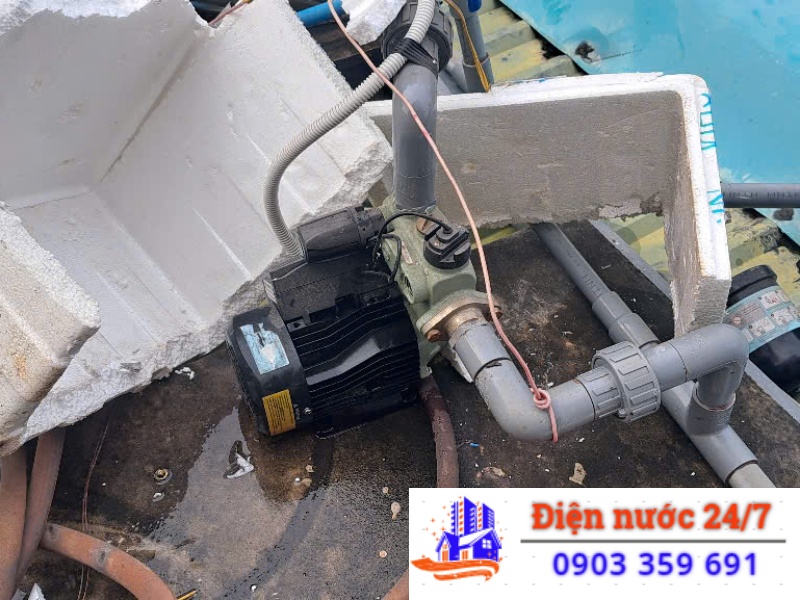 Sửa máy bơm nước Panasonic kêu to, chạy kêu cạch cạch, ồ ồ, kêu rè