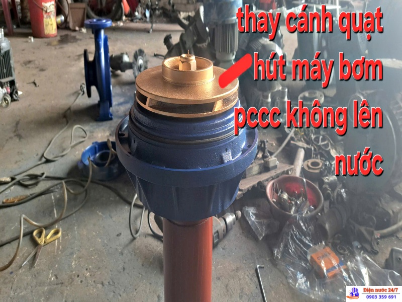 sửa máy bơm nước phòng cháy chữa cháy không lên nước