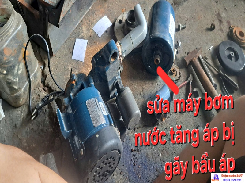 Dịch vụ sửa máy bơm nước tăng áp quận Bình Thạnh hư bầu áp, giá bao nhiêu?
