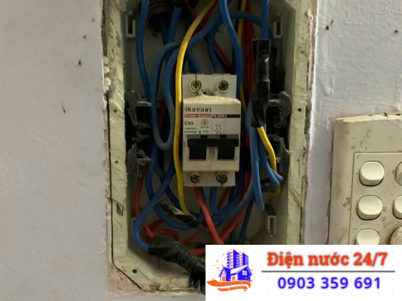 Sửa cb điện, apotmat điện chập, nhảy liên tục.