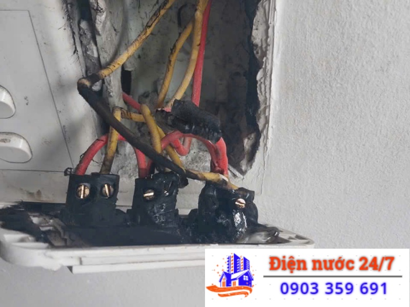 Sửa điện chập âm tường, sửa chập điện âm sàn & âm trần, không tìm được vị trí chập điện chính xác.